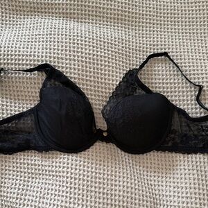 Natori Black Lace Underwire Bra 34D
